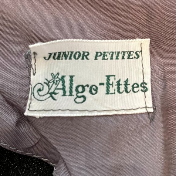 Vintage 70s Silver Metallic Mini Dress, Size Small - Picture 8 of 13